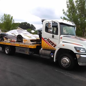 Towing and Transport of Race Car