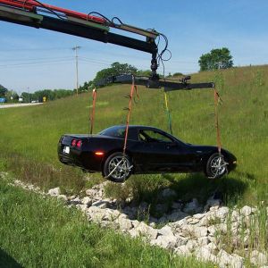 Vehicle Retrieval with Knuckle Boom Crane